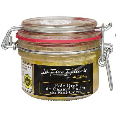 Lot de 2 foie gras de canard entier en conserve de 100g 2 personnes