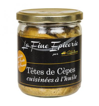 Têtes de Cèpes Cuisinées à l'huile "Cueillette des Forêts de France" - Verrine 350g