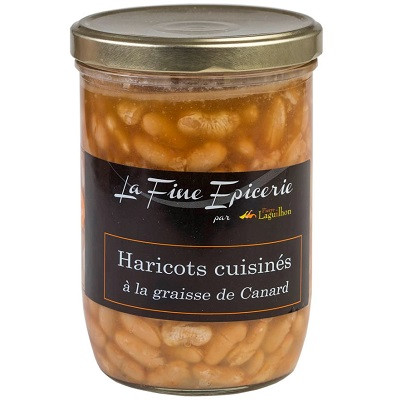 Haricots cuisinés à la graisse de canard 750g