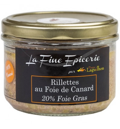 Rillettes de Canard au Foie Gras (20% Foie Gras) - Verrine 180 g