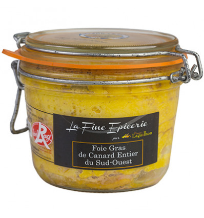 Foie gras de canard entier Label ROuge Sud-ouest - Bocal 500 g