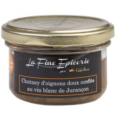 Chutney d'Oignons Doux Confits au Vin Blanc de Jurançon - Verrine 90 g