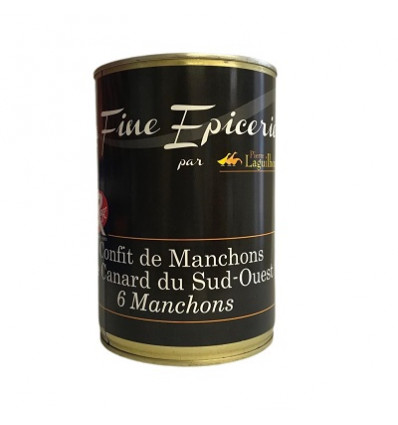 Confit de Manchons de Canard du Sud-Ouest Label Rouge - 6 Manchons - Boîte 850g