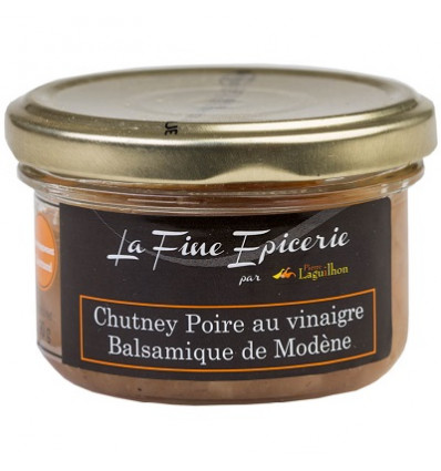 Chutney de poire au vinaigre balsamique de Modène - Verrine 90 g
