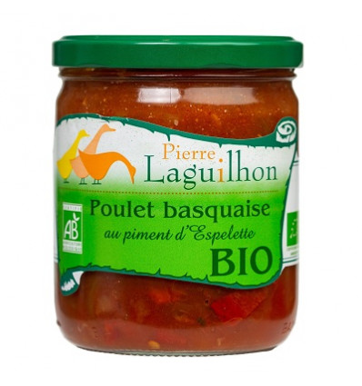 Poulet Basquaise au Piment d' Espelette BIO - Verrine 385g