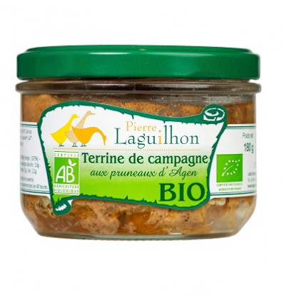 Terrine de Campagne aux Pruneaux d'Agen BIO - Verrine 180g