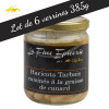 Lot de 6 verrines de Haricots tarbais cuisinés à la graisse de canard - 385gr