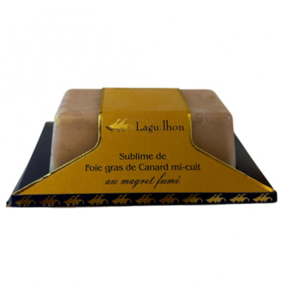 Sublime de Foie Gras de Canard Mi-Cuit au Magret Fumé - Barquette 200g