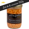 Lot de 6 verrines de Haricots cuisinés à la graisse de canard - 750gr