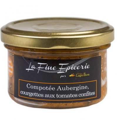 Compotée Aubergine, Courgettes aux Tomates Confites - Verrine 90 g